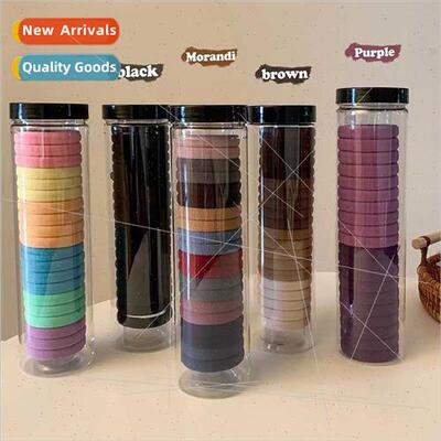 Canned seamless rubber band female hair tie ring high elasti