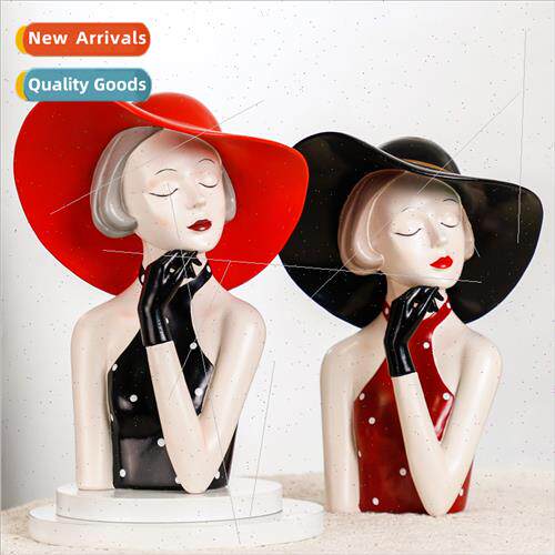 Scandinavian fashion modern girl ornaments home TV cabinet r