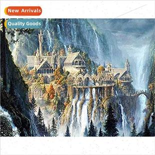 handmade full simple embroidery landsc thread New