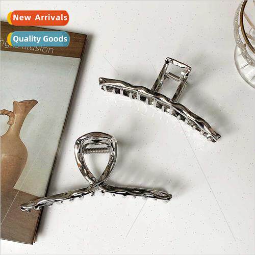 Korea new metal large grab clip cold wind shark clip plate h