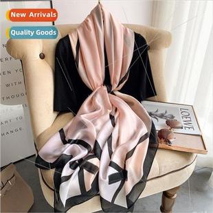 new bow fashion spring Kore female summer scarf 2020 printed