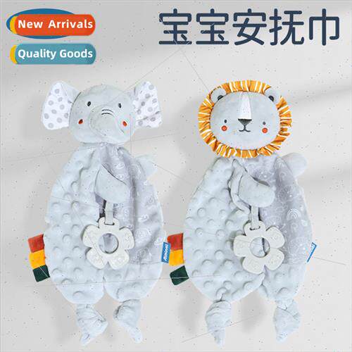 New baby soothing towel baby can entrance to nibble gray dol