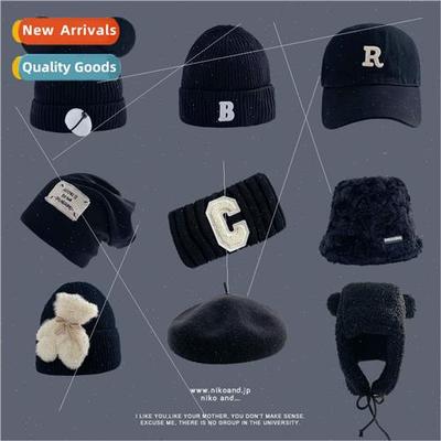 Black hat winter warm women  windprocap fisherman hat fashio