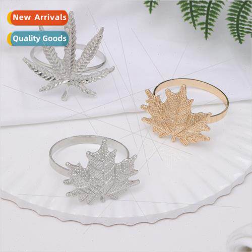 leaves napkin ring maple napkin buckle hotel table setting h