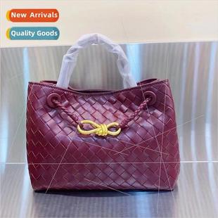 metal sing handmade niche buckle rope bag women woven home