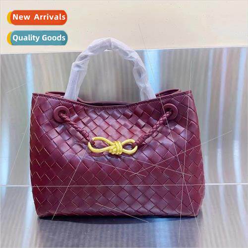 B home handmade woven women bag metal rope buckle niche sing