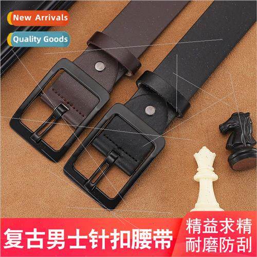 Men casual day word buckle belt Aviation belt men versatile