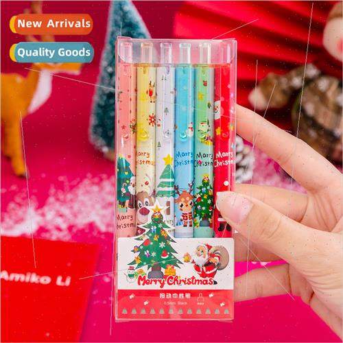 Christmas gifts cartoon click neutral pen Pupils press water
