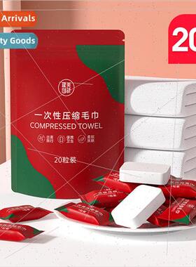 Disposable compressed towel portable thickened washcloth fem