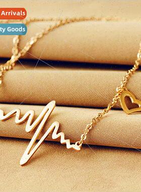 fashion creative jewelry simple wild electrocardiogram neckl