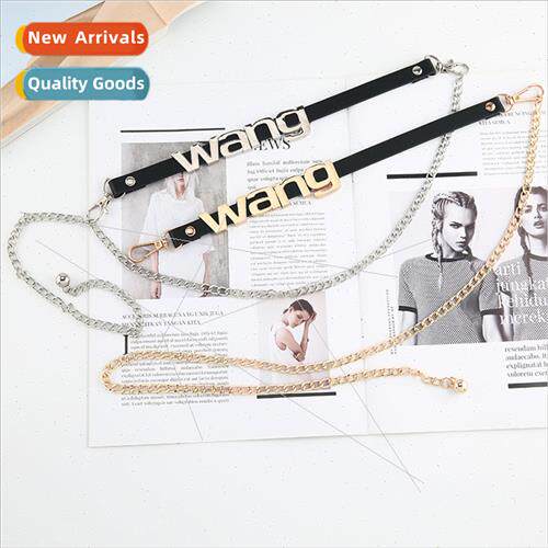 Metal Waist Chain Accessories Letter Chain Belt Decoration S