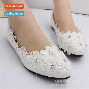 Whe Large ze Flat Shoes Bridal Bridesmaid Women ngle Shoes P
