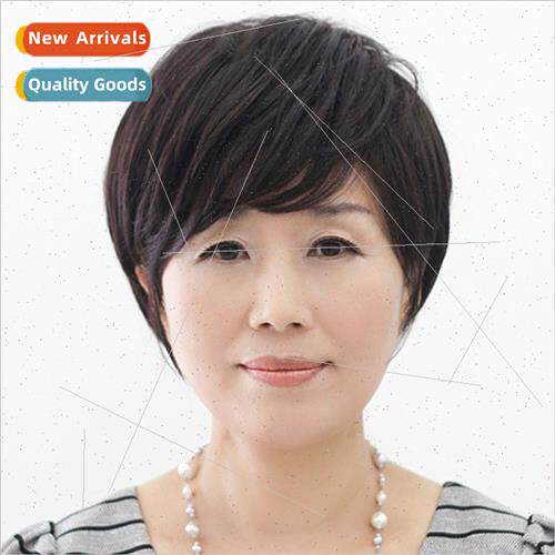 Wig female spring summer new middle-aged wig Ms. short hair