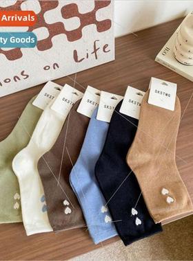Socks women spring fall  mid-calf cute Japanese Korean colle