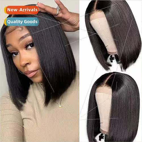 Europe fashion ladies wig short center parted o bob wig Fibe