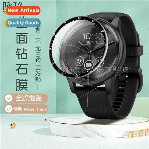 适用Gamin Move Trend watch curved 3D composite soft film Gam