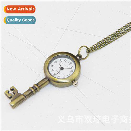 Vintage mple Key Pocket Watch Pendant Necklace