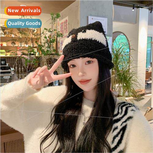 Korean  cute sweet cartoon plush hat women fall winter warm