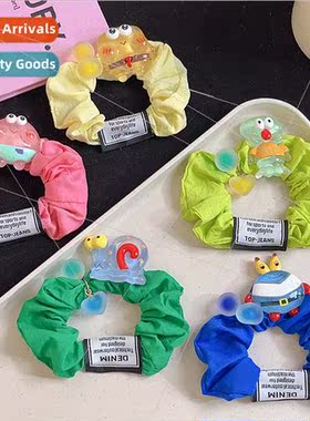 Large intestine hair bcute cartoon hair rope fabric sweet pl