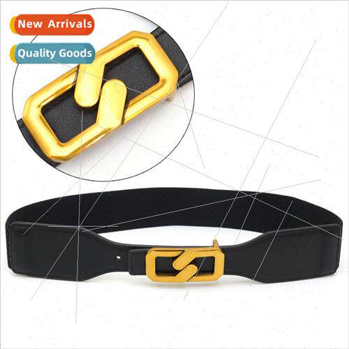 Fashion Ancient Gold Buckle Decorative Belt Women Fur Access