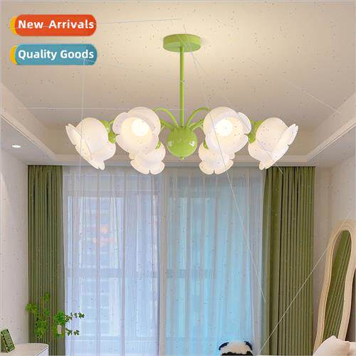 French fresh simple cream wind flower chandelier cozy model