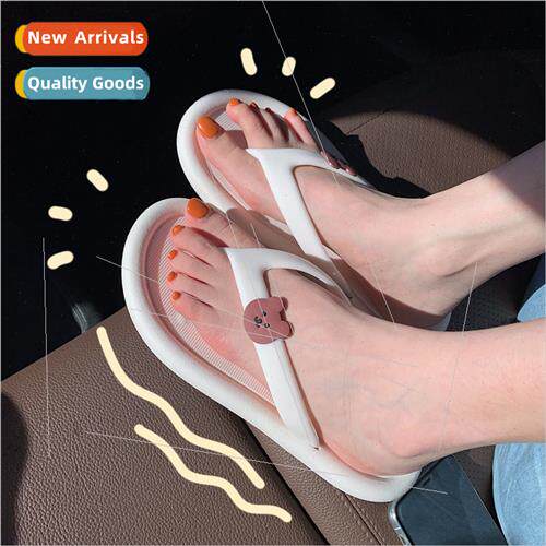 Ins tide cartoon flip-flops female summer fashion outside we