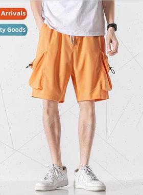 Shadowless Wall Orange 2023 New Men Large ze 5 Casual Shorts