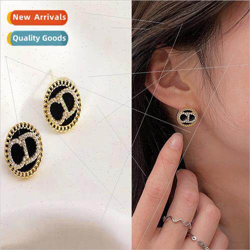 S925 silver needle 2022 new Korea small fragrant letters ear