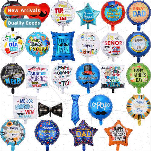 Aluminium film 18 inch English Father Day decorative balloon
