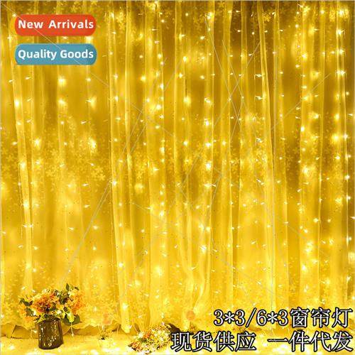 led high low voltage curtain lights 3*3 meters 300 lights ic