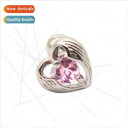 Europe heart shaped ear bone stud zirconia earrings niche ea
