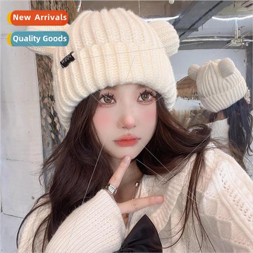 2023 Autumn Winter cute show face small rolled edge kn cap s
