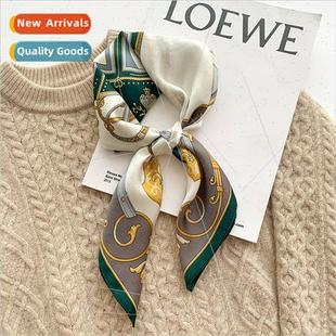 new carriage scarf spring women square fall small Retro silk