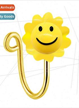 Europe cute smiley face nose ring no piercing nose ring nose