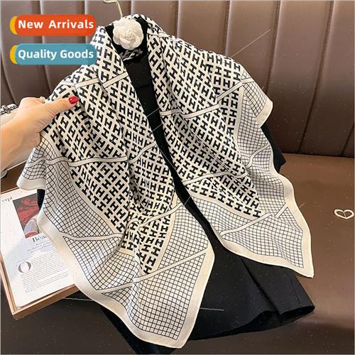Autumn winter new letters silk scarf female scarf neck scarf