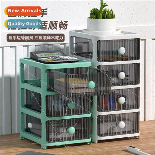 Desktop Organizer Transparent Small Drawer Storage Cabinet S