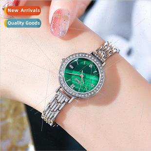 small green watch fashion ladies quartz student alloy round