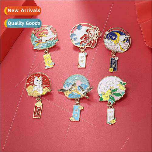 2024 Chinese metal charm hair tune good luck tune inving pea