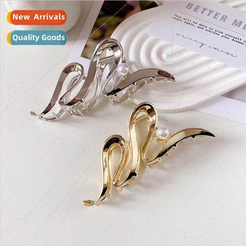 Wave Metal Premium Feeling Grab Clip Women Large Hair Volume