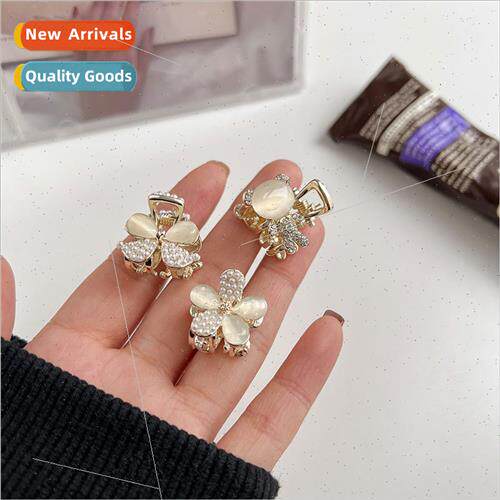 Clip headdress hairpin female French cat eye stone rhineston