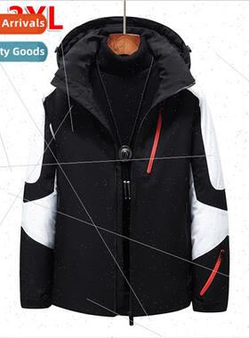 Winter new down jacket men women short youth hooded splicing