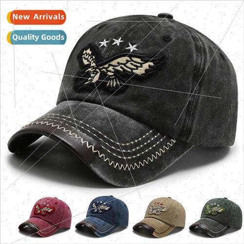Korean  retro do old washed cowboy baseball cap men women se
