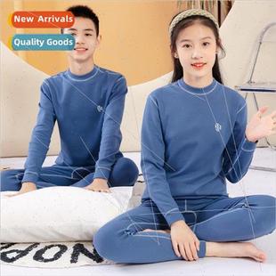 Children fall coat pants big boy cotton medium-high neck boy