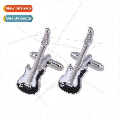 cufflinks mixed  black whe two-color electric guar violin mu
