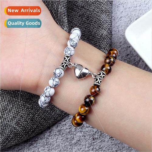 creative magnet suck love couple bracelet men women girlfrie