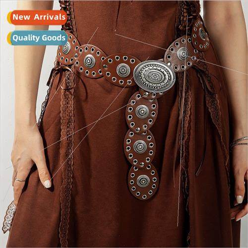 Women Belt y2k dress Europe Fashion Vintage Wasteland Wind W