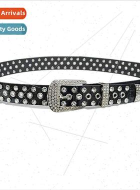 Europe women new belt versatile casual atmosphere rhinestone