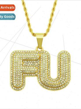 Europe hip-hop hipster set pendant jewelry men diamond alpha