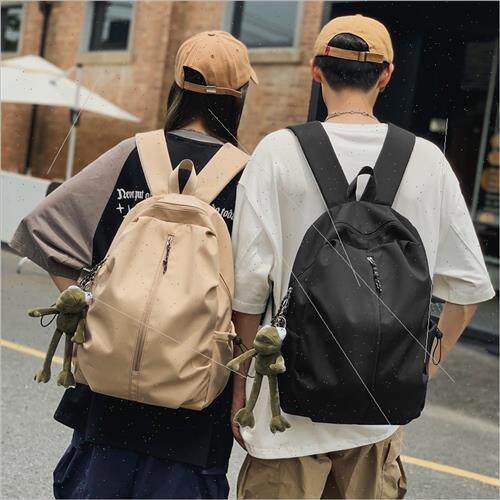simple couple schoolbag female travel backpack large capacy