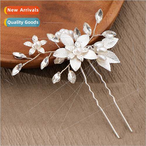 Vintage handmade flower hairpin antique Hanfu wedding coiffu